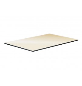 plateau rectangulaire mélaminé sable table collectivité