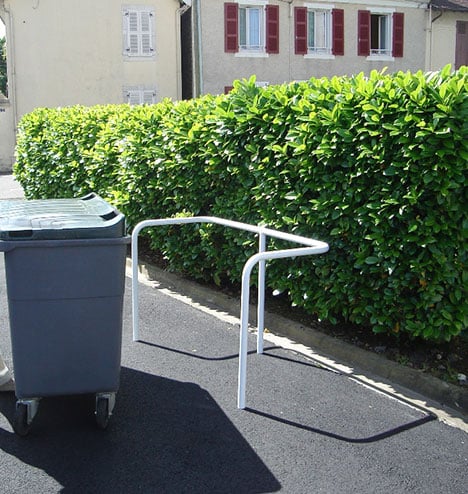 Protège conteneur PANTAGRUEL arceau fixe pour poubelle aménagement urbain mobilier de collectivités