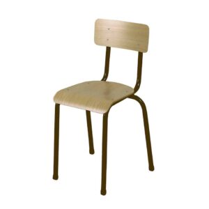 Chaise FANNY chaise d'école pour enfant en bois empilable mobilier d'intérieur pour école, cantine et collectivités