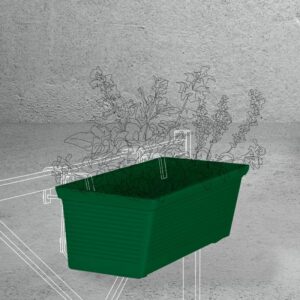 Balconnière RASPAIL pot de fleurs pour barrière mobilier urbain pour collectivités