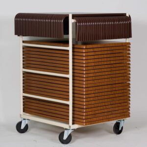 Chariot pour plateaux et entretoises de MAIRIETABLE mobilier d'intérieur pour collectivités