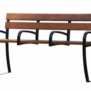 Banc CONFIDENCE confort pour sénior et personnes à mobilité réduite banc rehaussé avec accoudoirs mobilier urbain aménagement extérieur pour collectivités