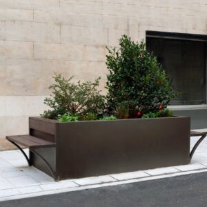 Jardinière CITADINE pour plantation en pleine terre mobilier urbain pour collectivités