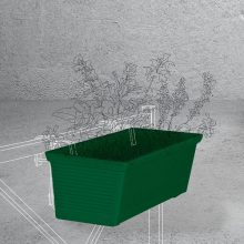 Balconnière RASPAIL pot de fleurs pour barrière mobilier urbain pour collectivités