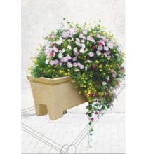 Balconnière IENA pot de fleurs pour barrière mobilier urbain pour collectivités