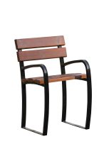 Fauteuil CONFIDENCE confort pour sénior et personnes à mobilité réduite fauteuil rehaussé avec accoudoirs mobilier urbain aménagement extérieur pour collectivités