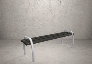 Banc INTERLUDE banquette acier mobilier urbain pour collectivités