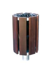 Corbeille BOTANIA poubelle pour ville mobilier urbain pour collectivités